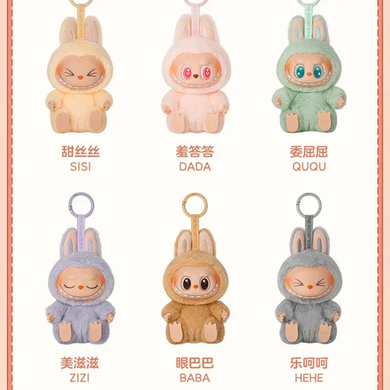 POP MART The Monsters Have A Seat Series Vinyl Plush Pendant Keychain – Blind Box Mystery Collectible Toy Figure