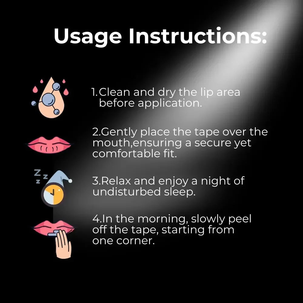 30PCS Mouth Tape for Sleeping – Gentle Sleep Strips to Keep Mouth Closed & Prevent Snoring, Ideal for Home & Travel