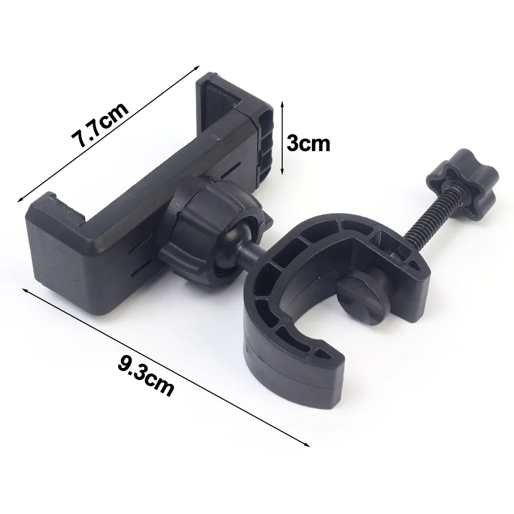 360° Rotating Tripod Phone Holder Mount Stand – Clip-On Microphone & Cellphone Support for All Smartphones Live Broadcast