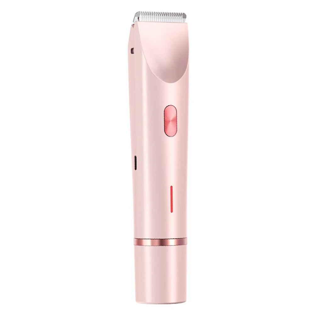 Women’s 2-in-1 Electric Razor – Dual-Head Painless Wet & Dry Bikini Trimmer with Detachable Head Shaver