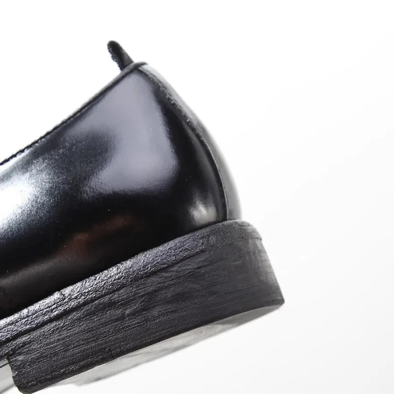 Men’s Horsehide Oxford Shoes - Handcrafted Goodyear Welt Premium Business and Wedding Dress Shoes