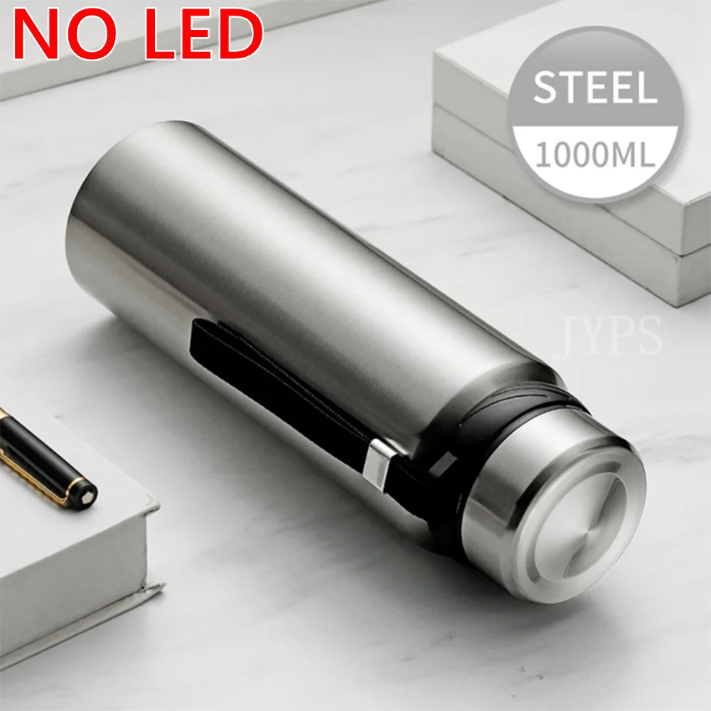 1000ML Smart Thermos Bottle with Temperature Display – Intelligent Vacuum Flask for Hot & Cold Water, Tea, Coffee