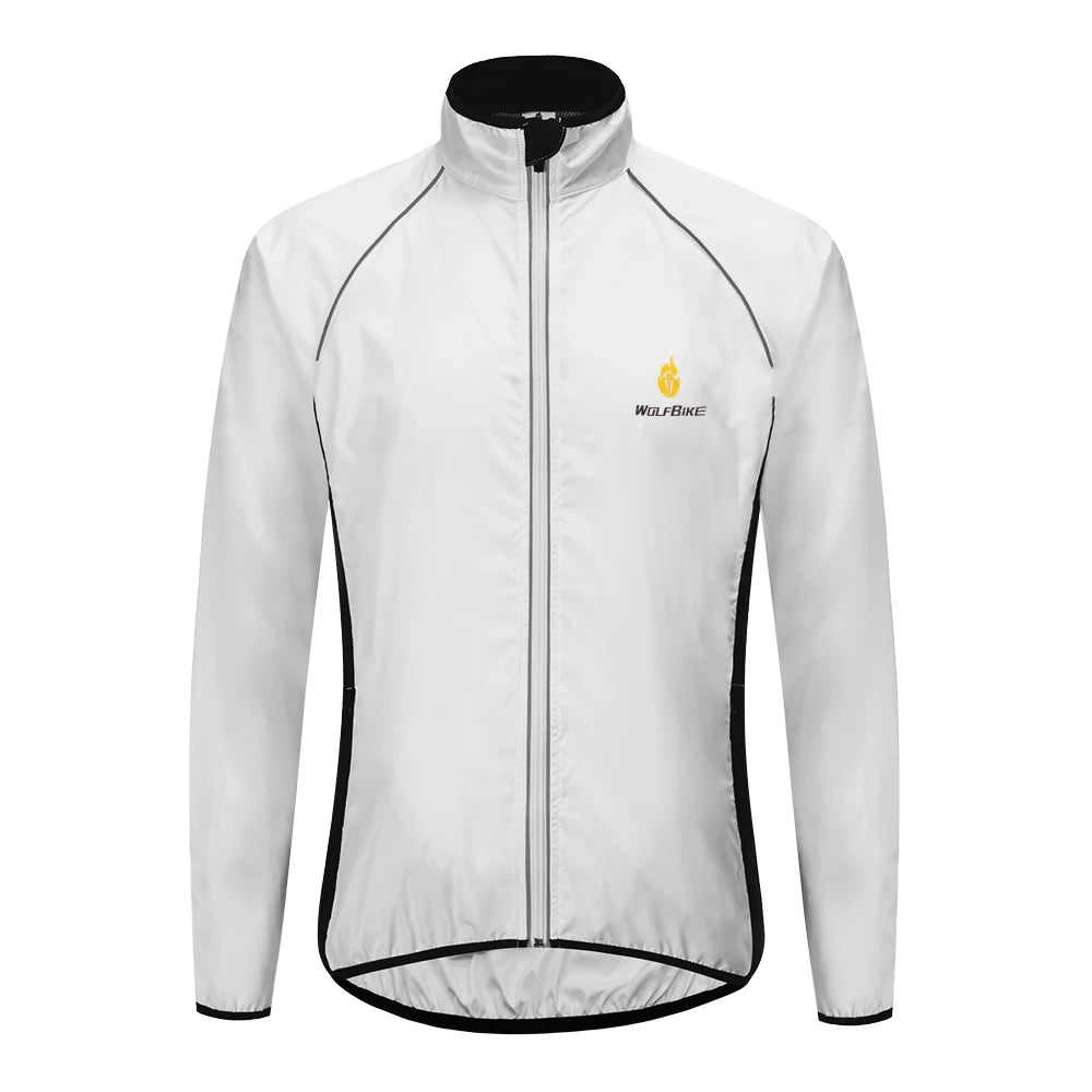 WOSAWE Men's Windproof Waterproof Cycling Jacket β Reflective MTB Bike Windbreaker & Vest