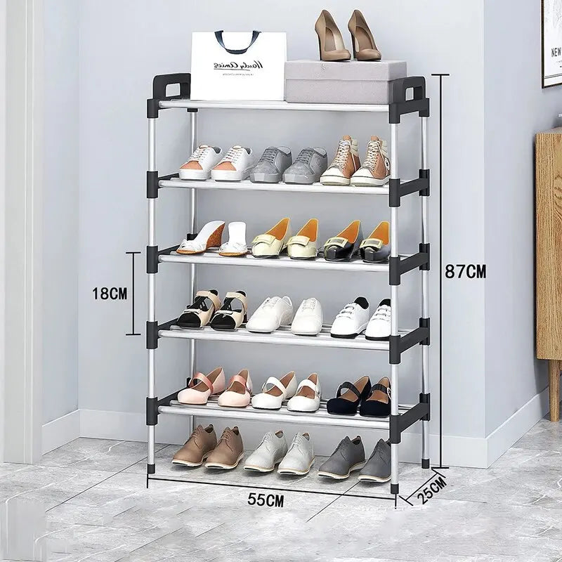 Multi Layer Shoe Rack - 3-7 Tier Dustproof Space Saving Storage Cabinet for Entryway & Home Shoe Organization