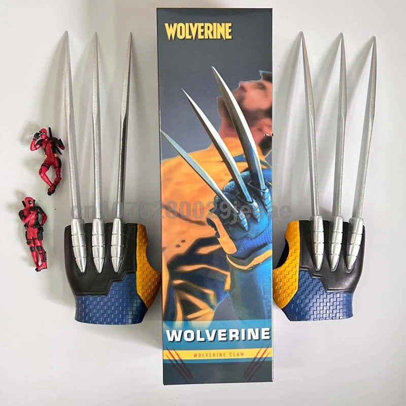 1:1 Wolverine Claw Figure – X-Men Wearable Gloves Cosplay Toy, Deadpool Anime Model, Kids Birthday Gift Collection
