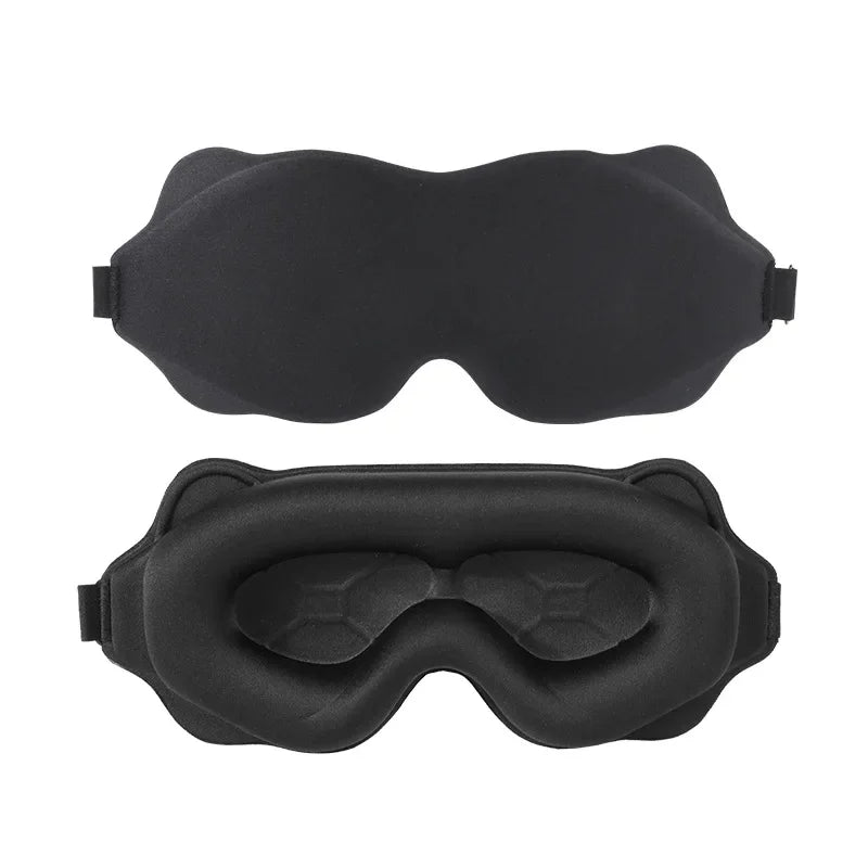 3D Sleep Mask for Eyes — Soft Travel Eye Shade, Light-Blocking Sleeping Aid, Breathable Night Eyepatch