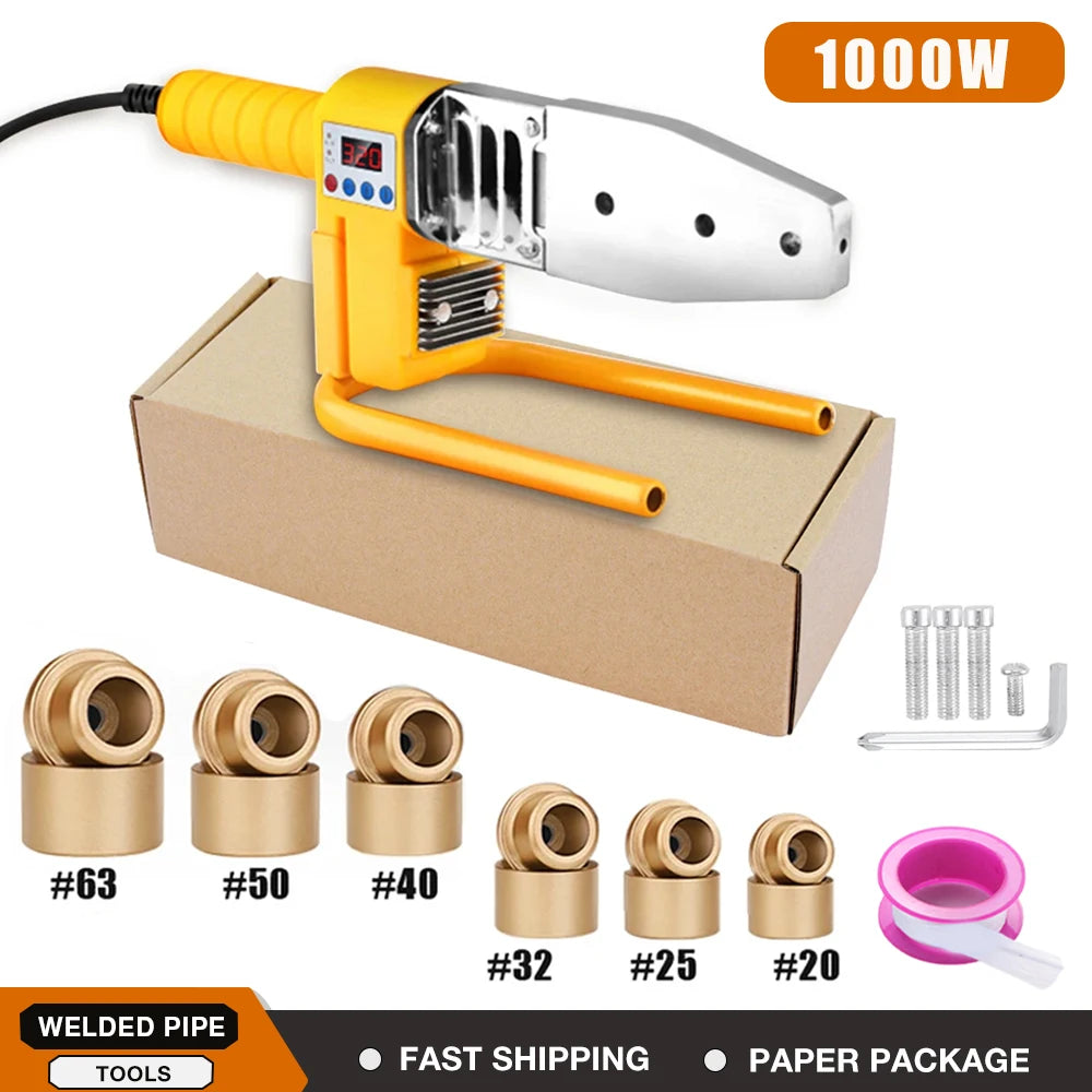 800/1000W Pipe Welding Machine β 220V PB/PP/PE/PPR Plastic Pipe Welding Tool for Home Plumbing