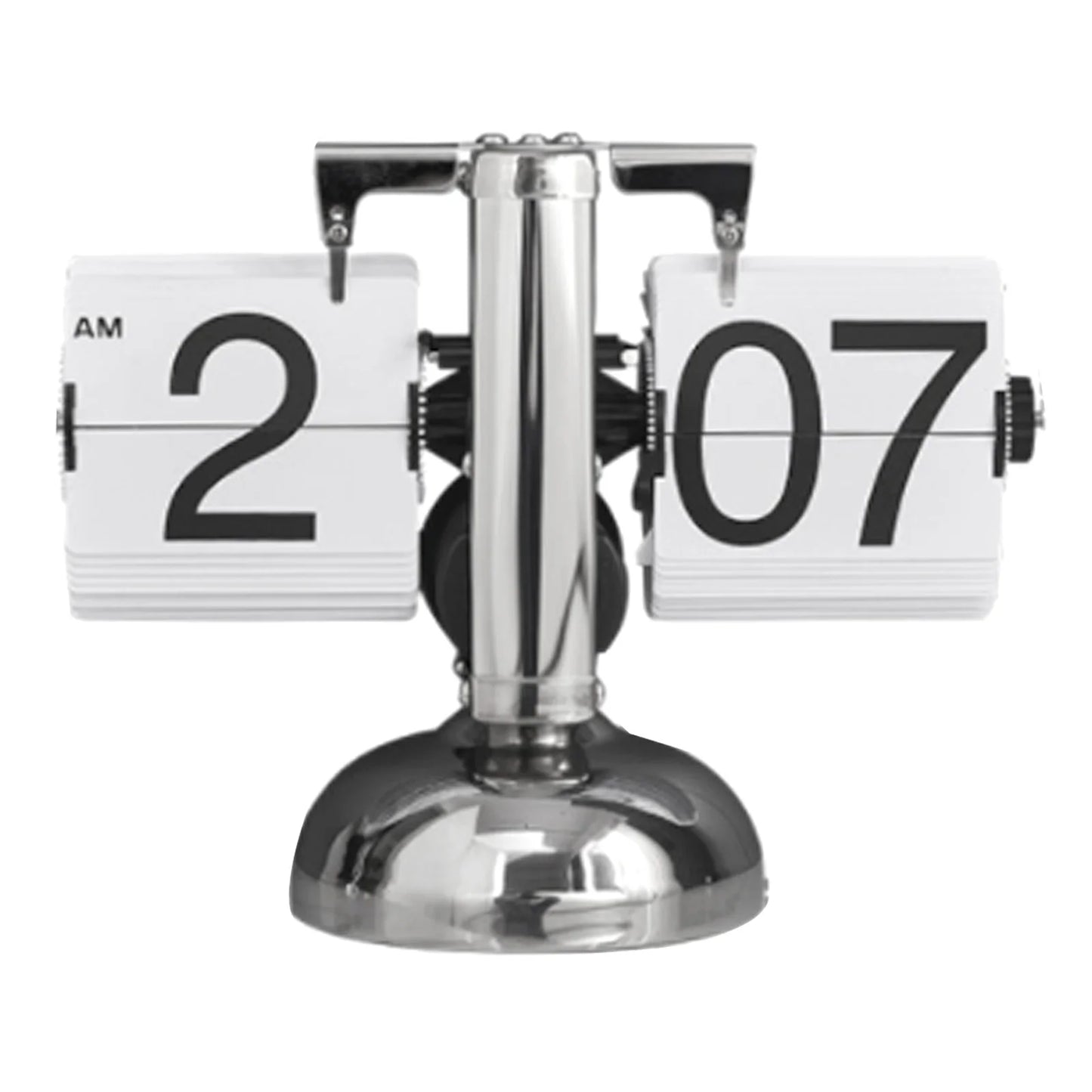 Digital Down Clock – Retro Minimalist Single Foot Mechanical Auto Desk Clock for Home & Living Room