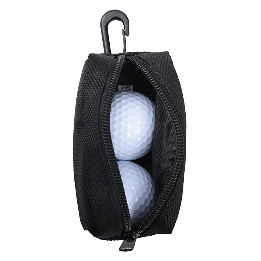 Waterproof Golf Ball Bag with Clip – Golf Tee Holder Pouch, Lightweight Fanny Pack Golf Ball Case, Golf Accessories