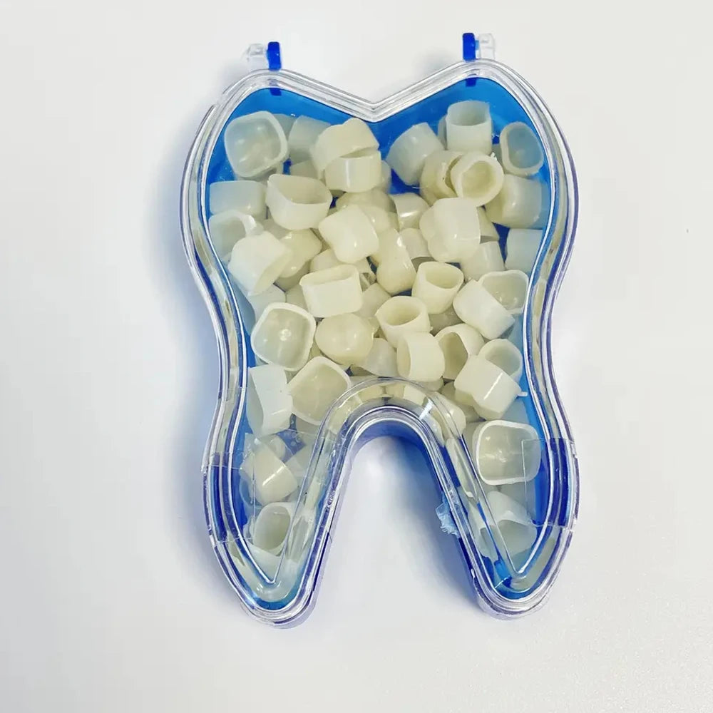 PIORPOY 50 Pcs Dental Temporary Crown Kit β Anterior & Molar Veneers, Tooth Whitening Tools for Dentistry