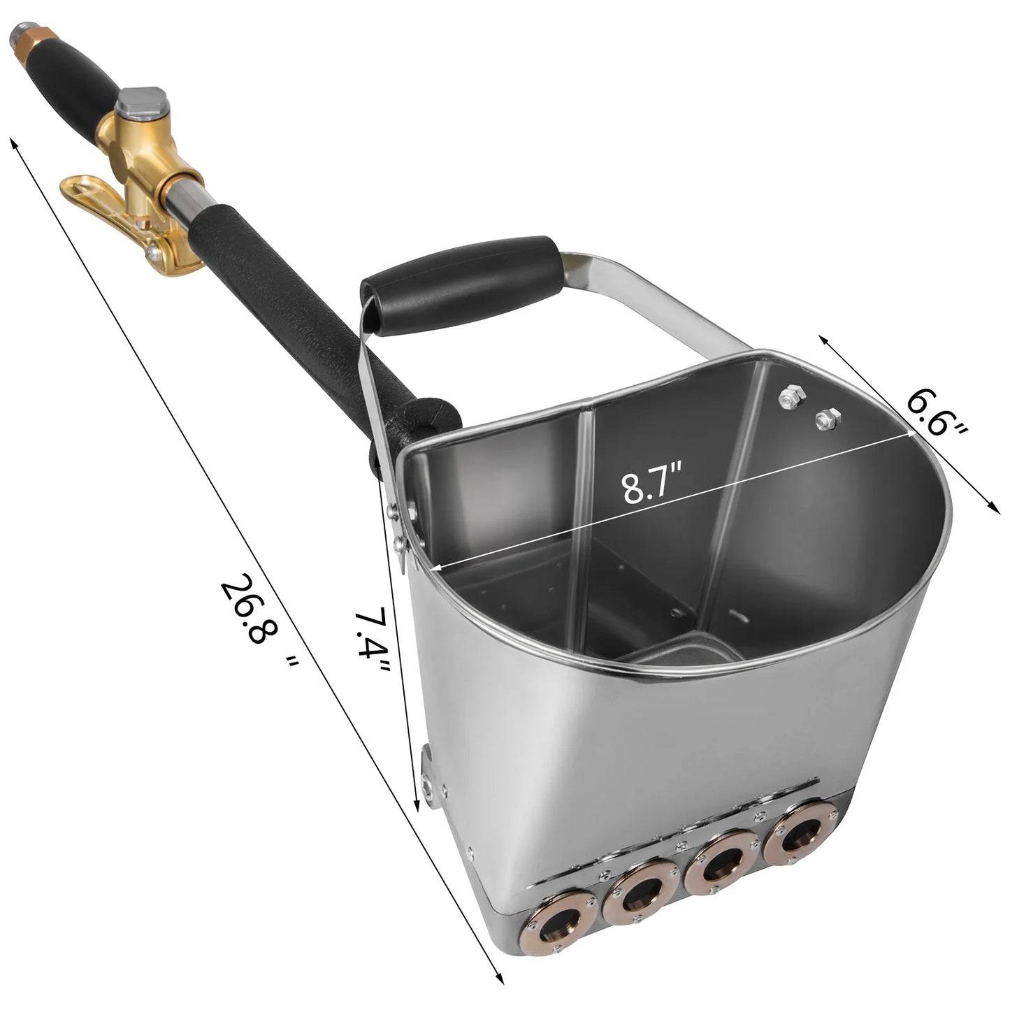 Vevor Cement Mortar Sprayer - Spray Gun for Painting Walls, Ceilings, and More - Includes 4 Jet Hopper Ladle - Construction Tool for Efficient Application