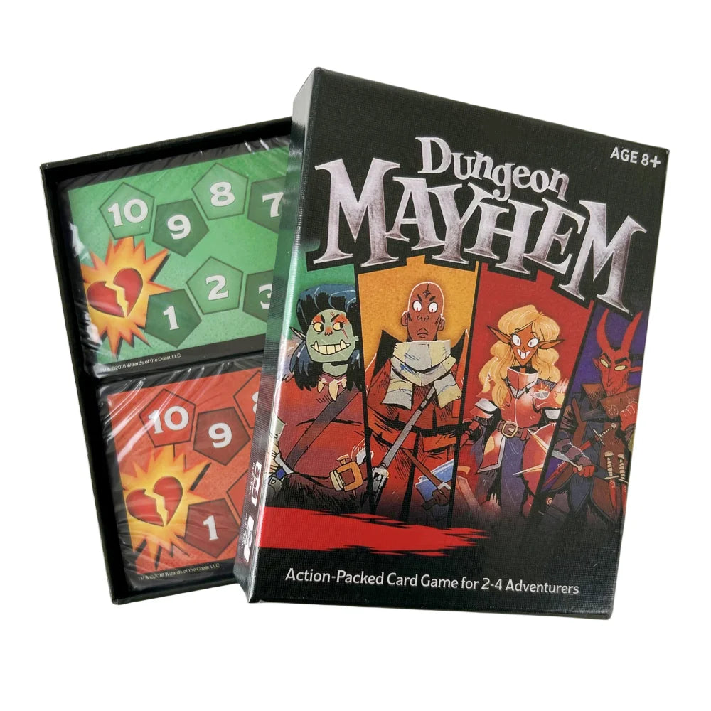 Dungeon Mayhem Card Game - Family Fun Board Game Deck for Party Play & Strategy Entertainment