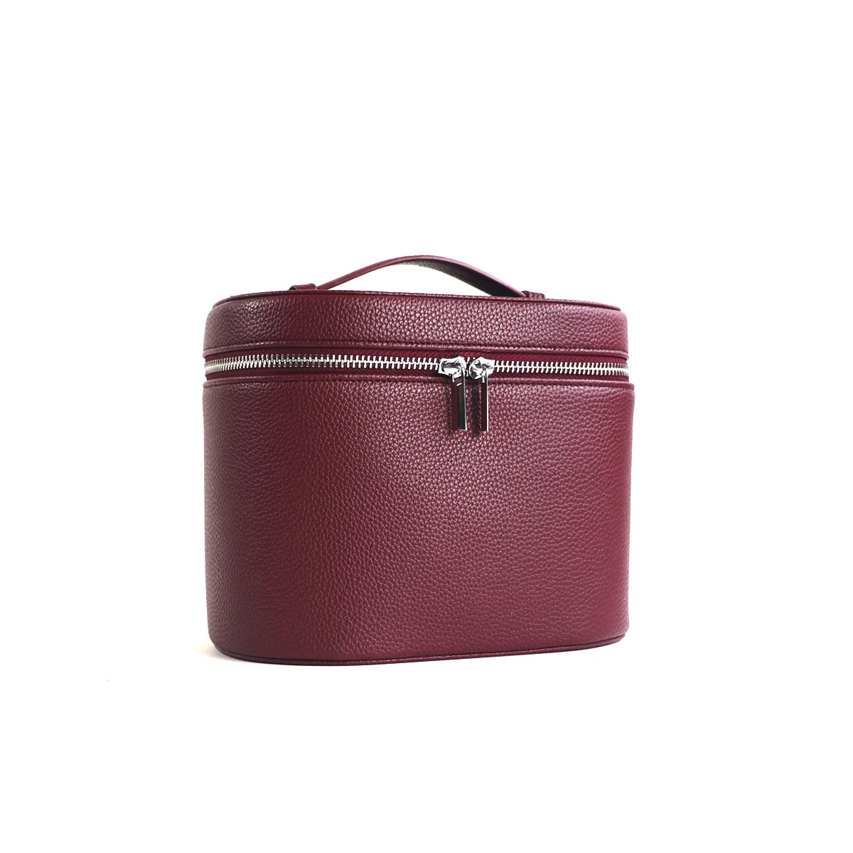 Custom Name Cosmetic Bag - Portable Large Capacity PU Leather Makeup Organizer with Internal Storage Box for Travel