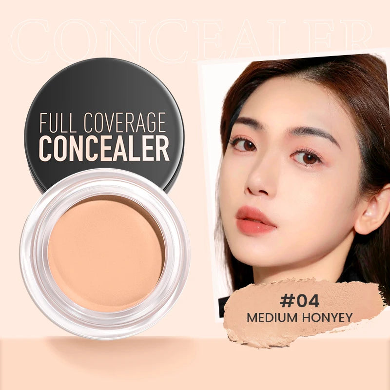 FOCALLURE Full Coverage Concealer Cream – Waterproof, Long-Lasting, Oil-Control & Lightweight Moisturizing Foundation Makeup