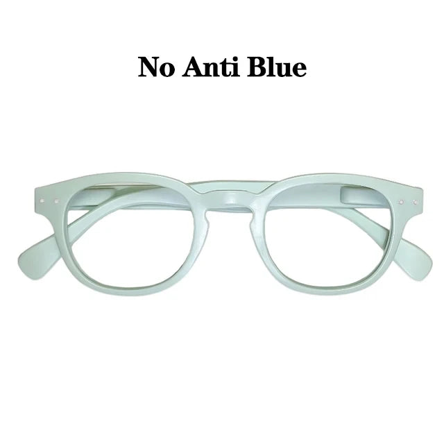 May Flower Fashion Reading Glasses for Women & Men β Round Shape with Spring Hinge, Diopter +4.00