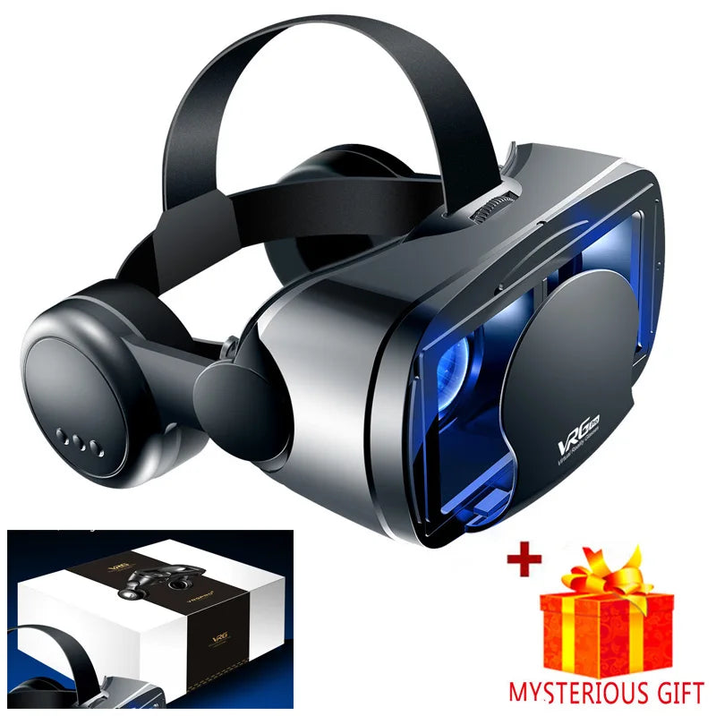 VRG Pro VR Glasses – Virtual Reality 3D Headset Goggles for Smartphone Mobile Gaming