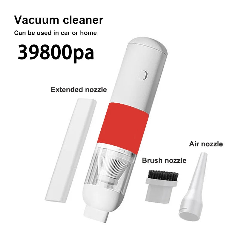 3-in-1 Wireless Car Vacuum Cleaner – Portable Mini Handheld Dust Catcher for Auto Interior Cleaning