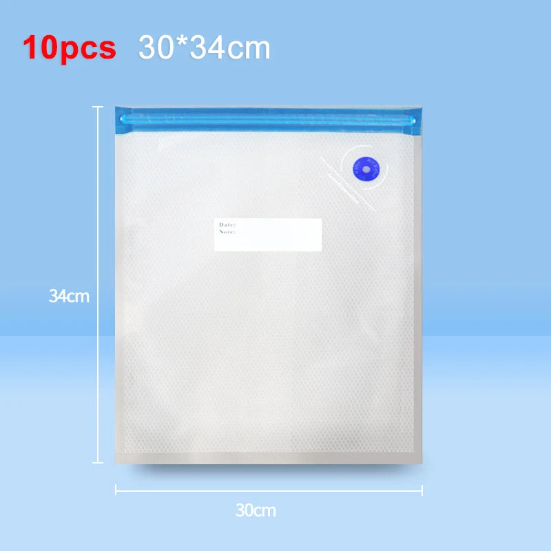 Portable Electric Vacuum Sealer Pump with Reusable BPA-Free Zipper Vacuum Bags – Handheld Food Storage Sealing Kit