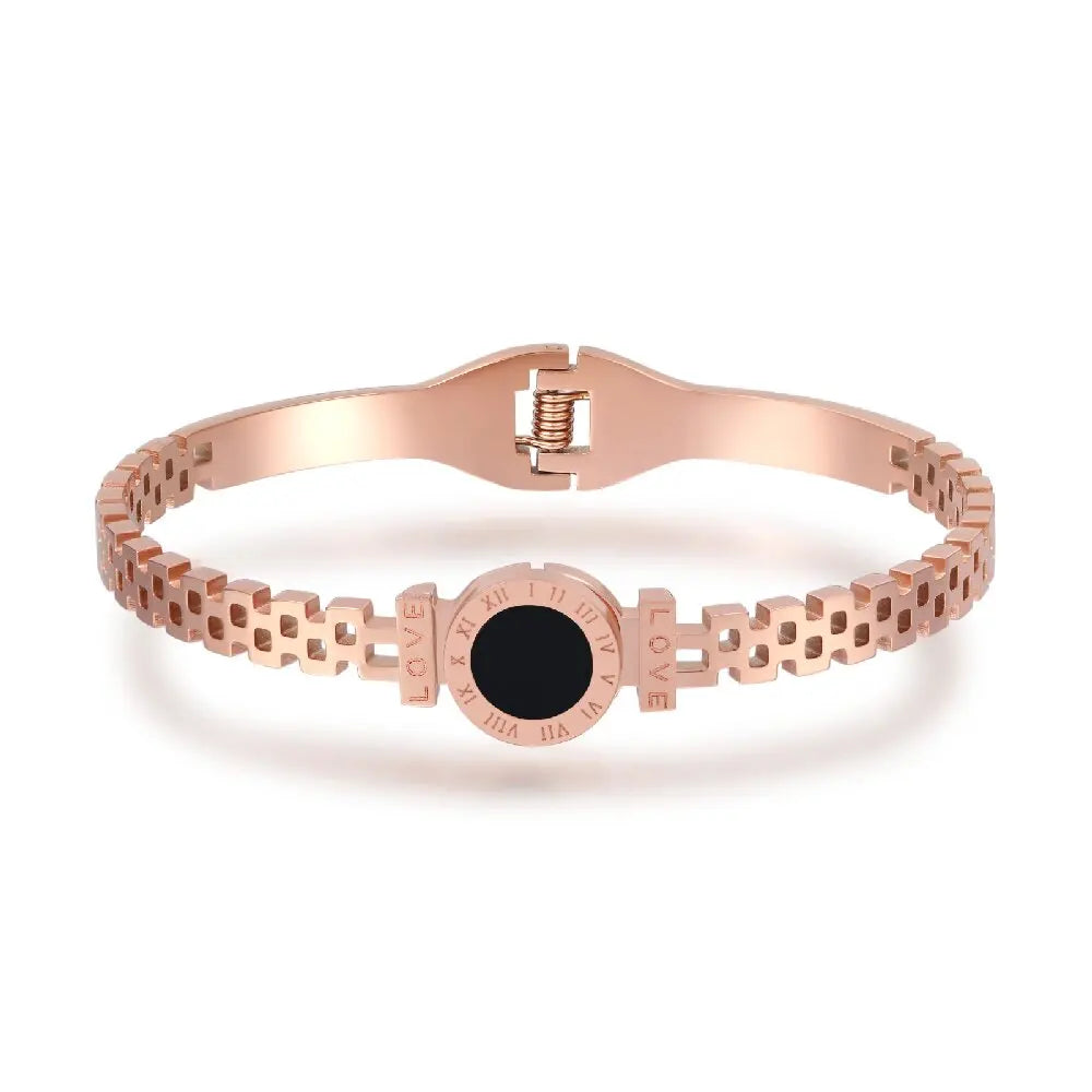Men's & Women's Fashion Roman Digital Watch – Stainless Steel Bracelet for Travel, Banquet, Party & Gifts