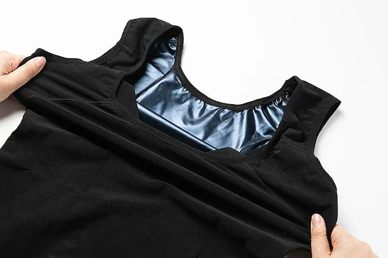 Women’s Sauna Suit Body Shaper Vest - Heat Trapping Slimming Workout Tank Top for Weight Loss Training & Fitness