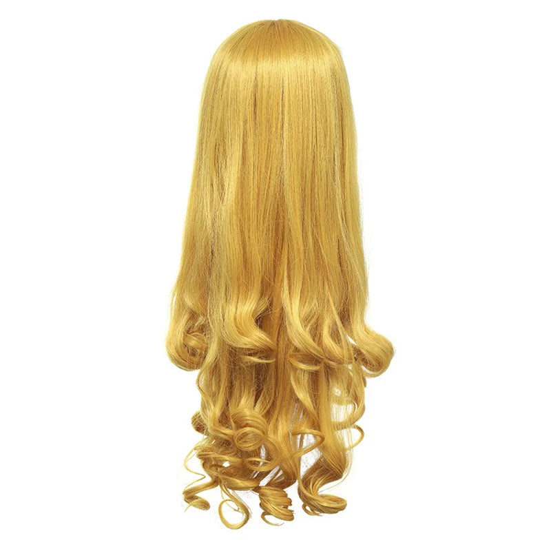 Princess Cosplay Wig for Girls - Synthetic Hair Halloween Birthday Party Costume Accessory