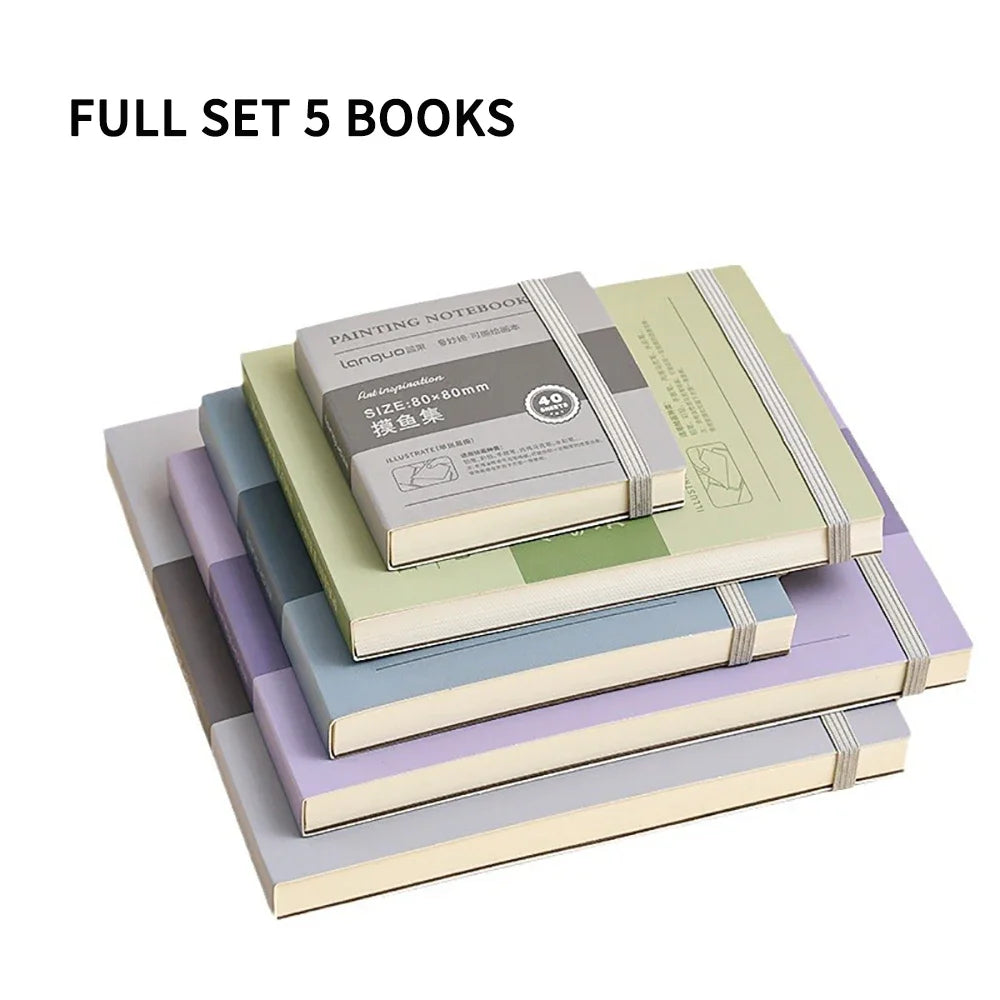 Mini Tearable Sketchbook 250gsm – 40-Sheet Drawing Notebook for Watercolor, Acrylic, Marker, Oil & Gouache