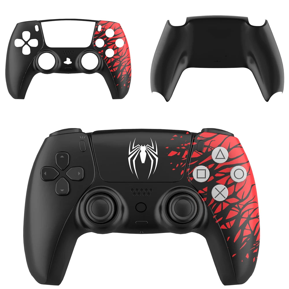 18-in-1 Limited Edition Spider PS5 Controller Shell - Touchpad and Gamepad Cover Replacement Plates for BDM-010/020/030