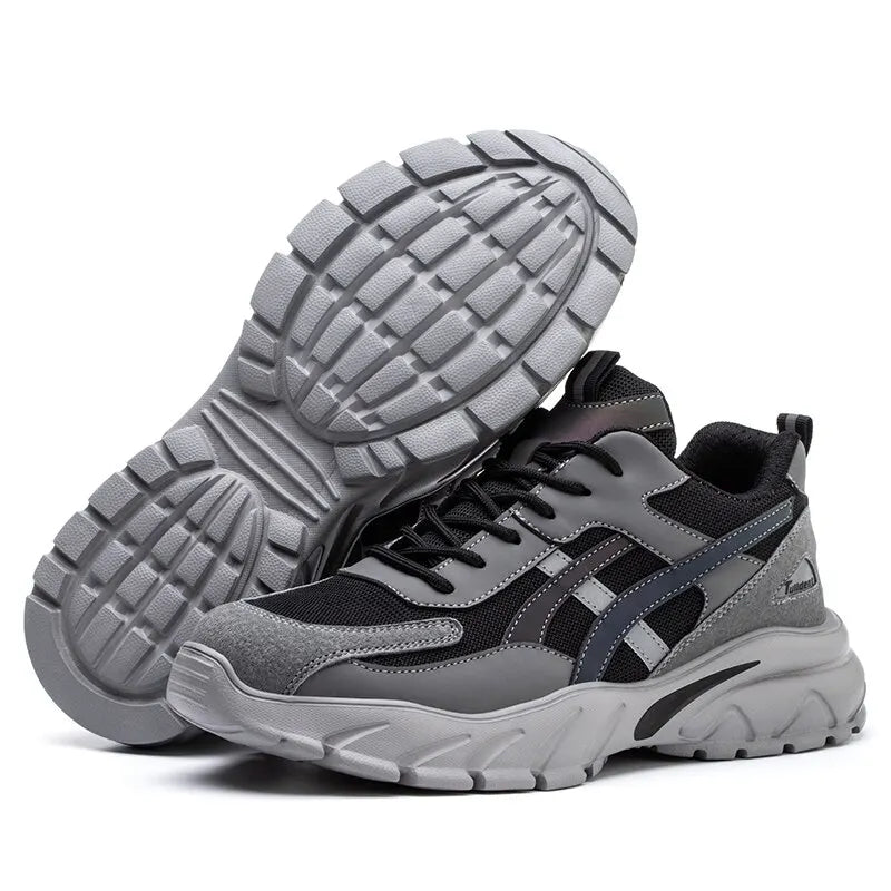 Men’s Steel Toe Safety Shoes – Puncture-Proof, Lightweight Work Sneakers & Industrial Boots