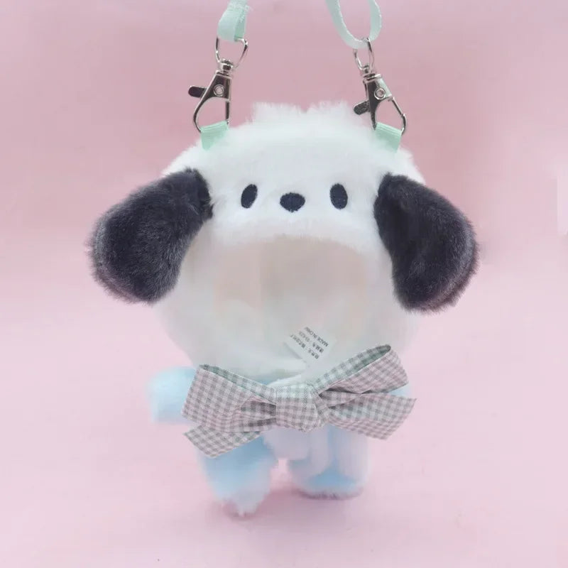Sanrio Plush Doll Clothes β Kawaii Hello Kitty, Kuromi, Melody & Cinnamoroll Outfit for Labubu Plush Gift