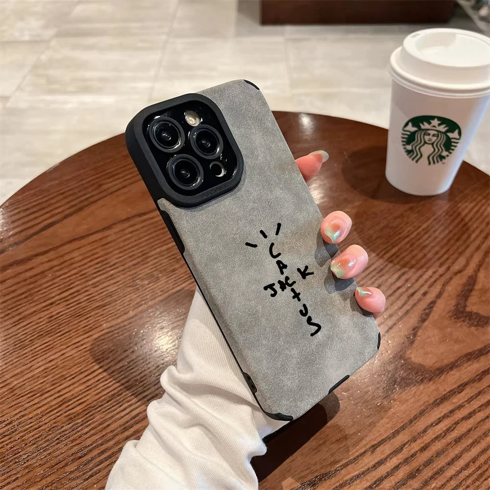 Flip Leather Phone Case for iPhone 11-16E Pro Max Plus - Fashion Streetwear Protective Cover