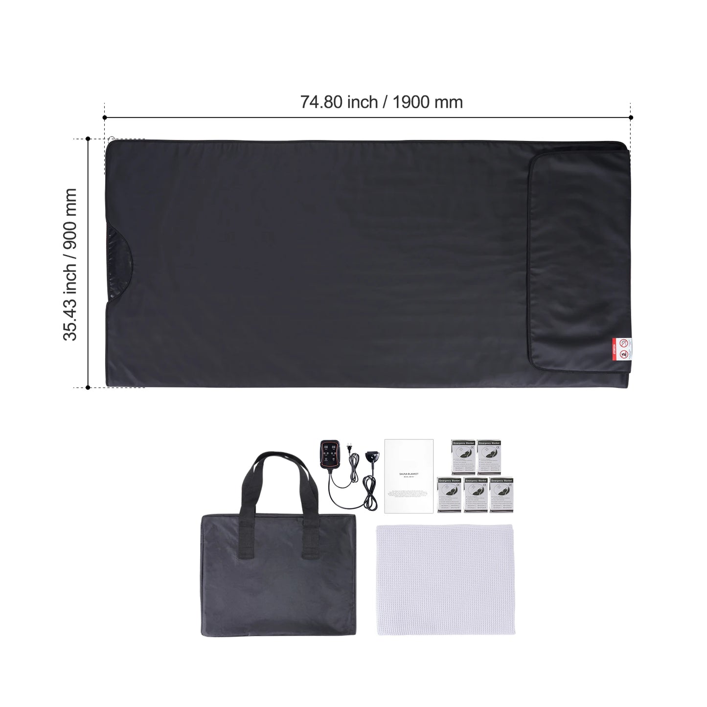 VEVOR Sauna Blanket for Detoxification – Portable Far Infrared Sauna, Adjustable Temperature & Timer for Home Relaxation