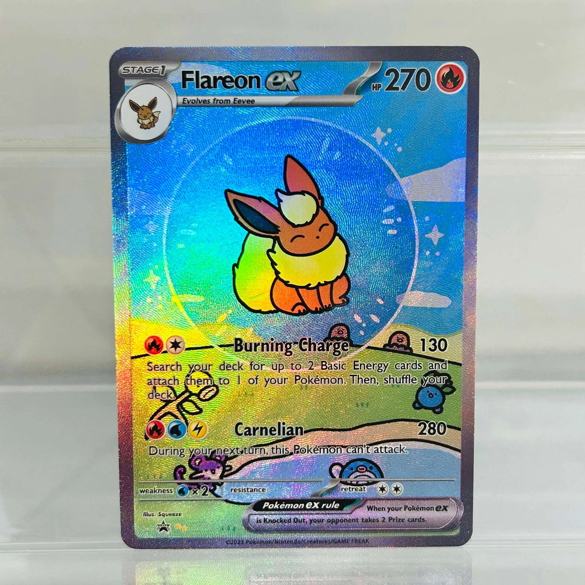 BUBBLE Series 14-Piece EX Card Set - Eeveelutions Gengar Dragonite Victini Holographic Anime Collection