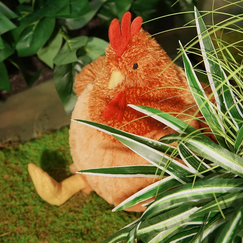 23/35cm Farm Chicken Plush Toy β Cute Big Rooster Stuffed Animal, Sofa Pillow, Home Decor & Kids Gift