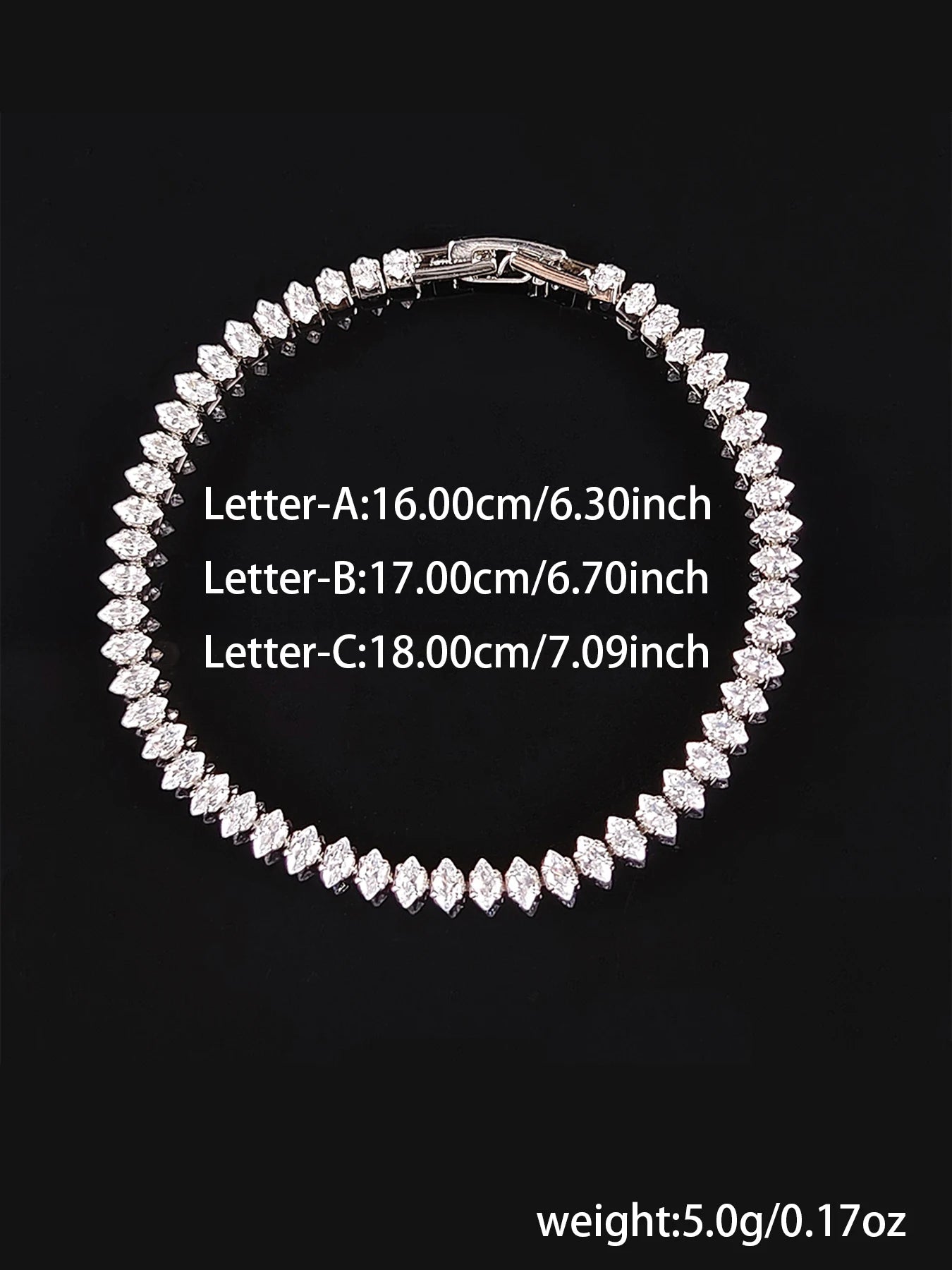 2024 New Luxury Tennis Bracelet – Marquise, Oval & Square Cut Silver Bracelet for Women, Party Gift Jewelry S7062