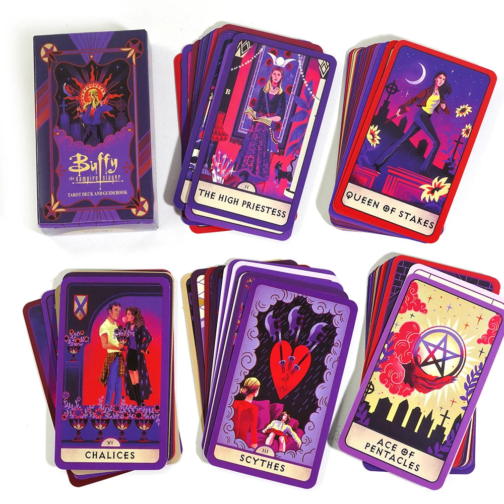 Buffy the Vampire Slayer Tarot Deck – 78 Illustrated Cards for Fortune Telling, Divination & Collectible Game Fans