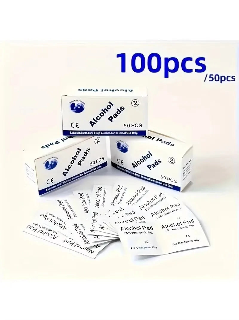 75% Alcohol Prep Pads – Disposable Wound Disinfection Swabs for First Aid Kits and Emergency Preparedness
