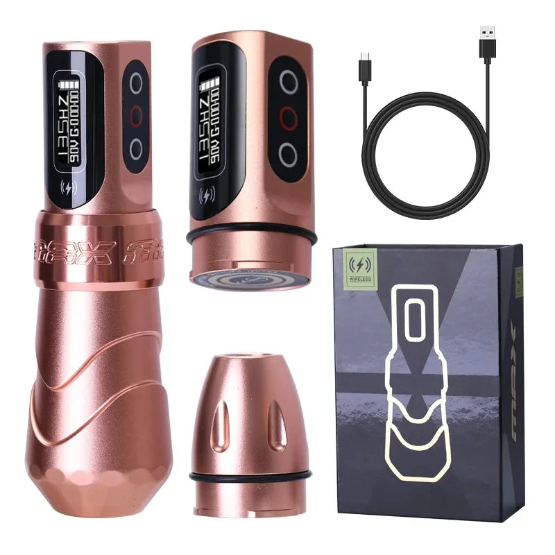 YILONG MAX Tattoo Machine Cartridge Pen – 2400mAh Coreless Motor Lithium Battery Pen Kit for Tattoo Artists