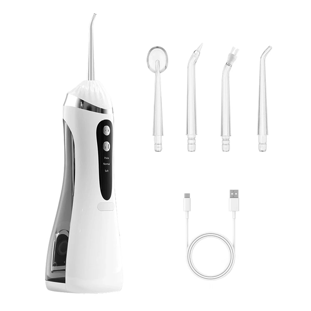 Teeth Water Flosser β Portable Electric Oral Irrigator for Home Dental Cleaning, Rechargeable & Waterproof
