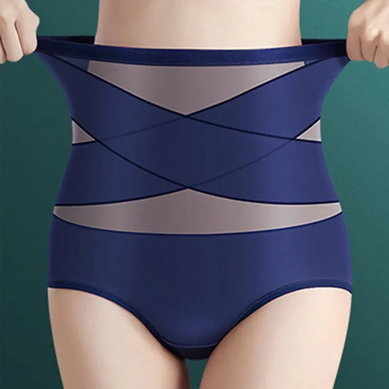 Women's High-Waist Postpartum Silk Pants – Abdominal Lifting & Shaping Girdle