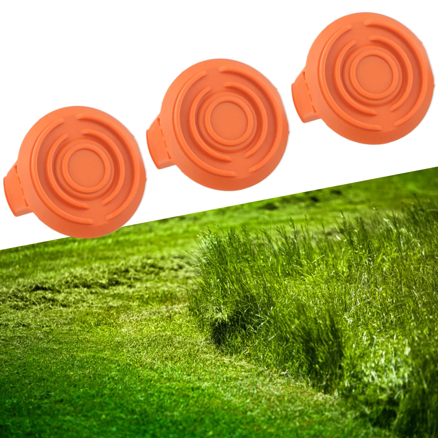 3-Piece String Trimmer Spool Cap Cover - Replacement Parts for WORX WG150-WG156 Models