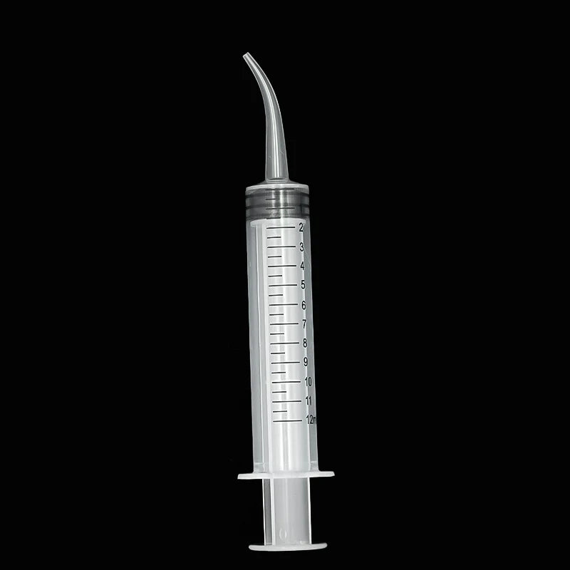 Elbow Syringe Bird Feeding Tool - 12ml Needleless Plastic Medicine Feeder for Pigeon Chick Hand Feeding