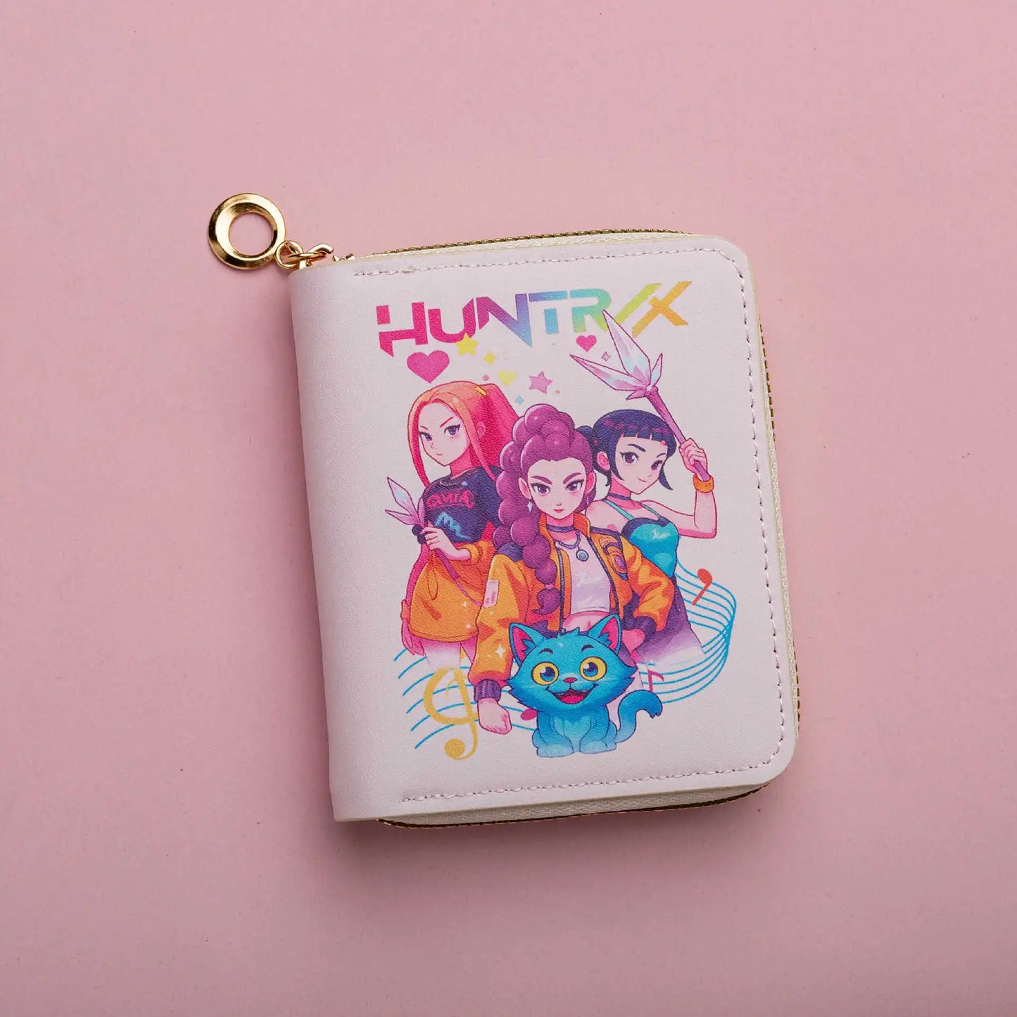KPop Demon Hunters PU Women’s Wallet — Cartoon Coin & Card Holder, Portable Cute Rumi, Mira, Zoey Fan Gift Toy for Christmas