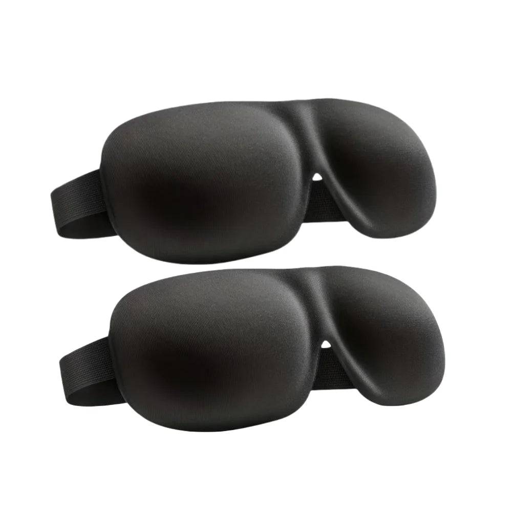 3D Contoured Sleep Mask — 100% Light-Blocking, Ultra-Soft Breathable Eye Cover for Travel, Yoga & Rest