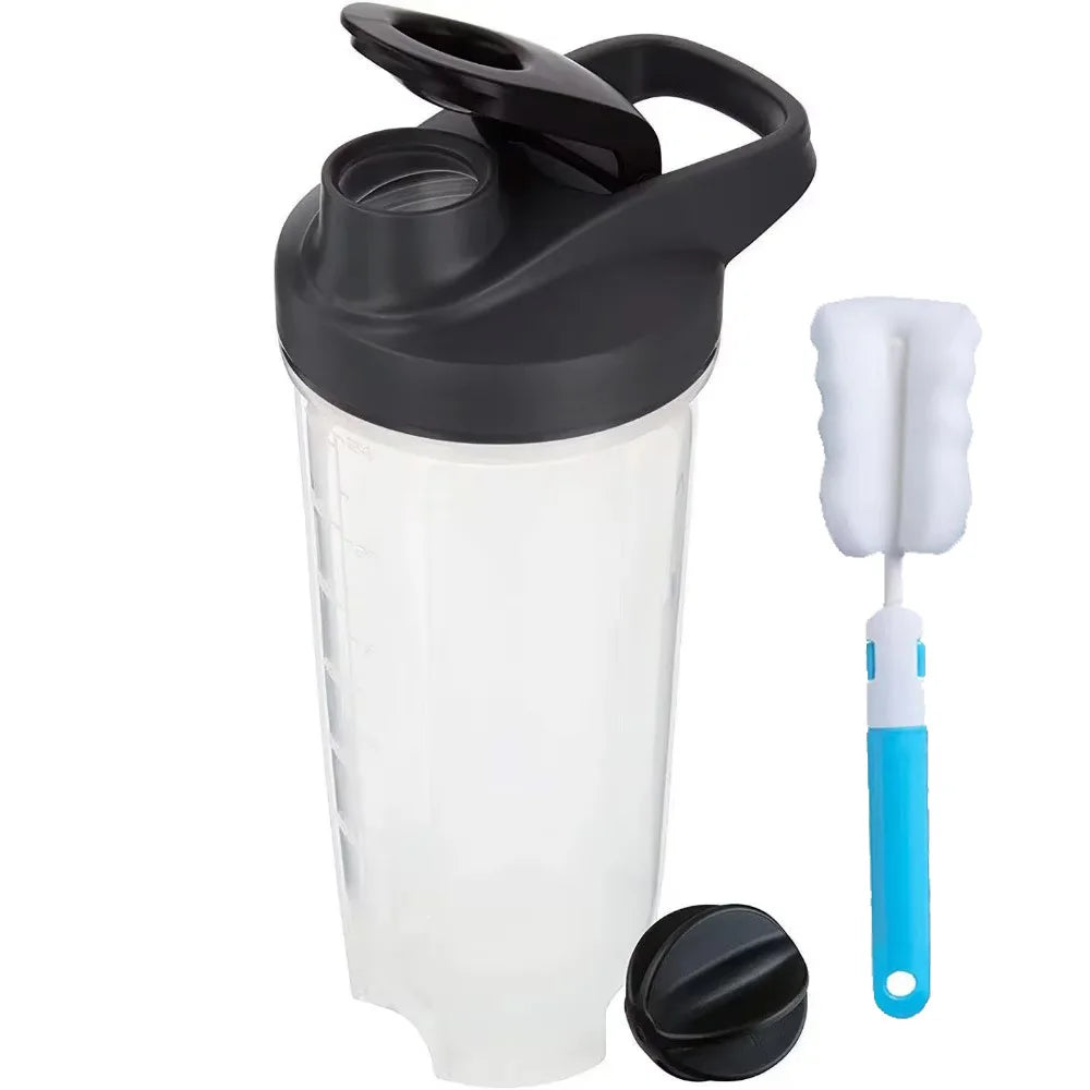 28oz Protein Shaker Bottle with Whisk Ball – Leakproof Travel Blender Cup with Handle for Fitness, Gym & Protein Smoothies