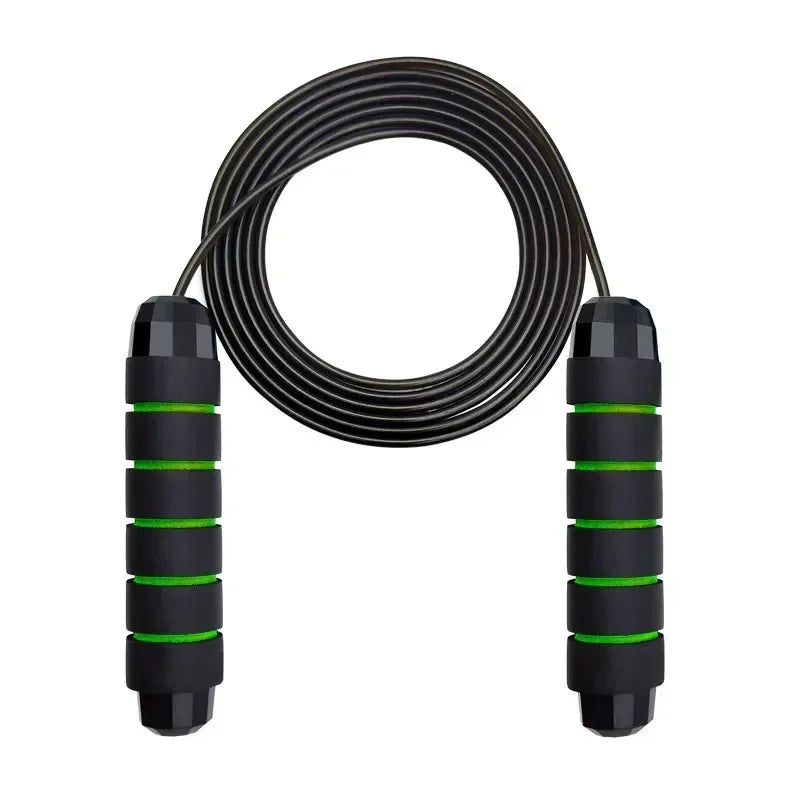 Adjustable Tangle-Free Speed Jump Rope - Ball Bearing Skipping Rope with Foam Handles for Home Workouts, Fitness & Cardio