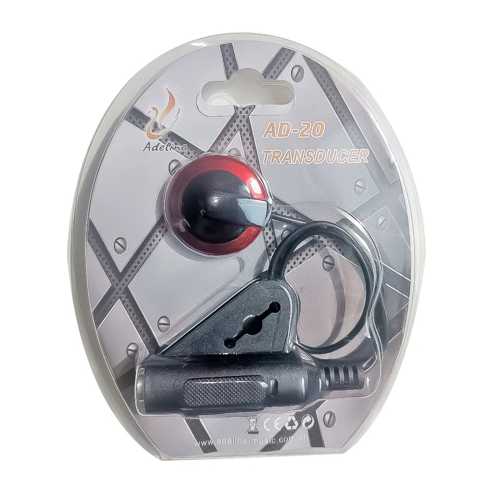 AD-35 Mini Piezo Pickup Transducer β Stick-On Sound Amplifier for Acoustic Guitar, Ukulele, Violin, Cello & Banjo