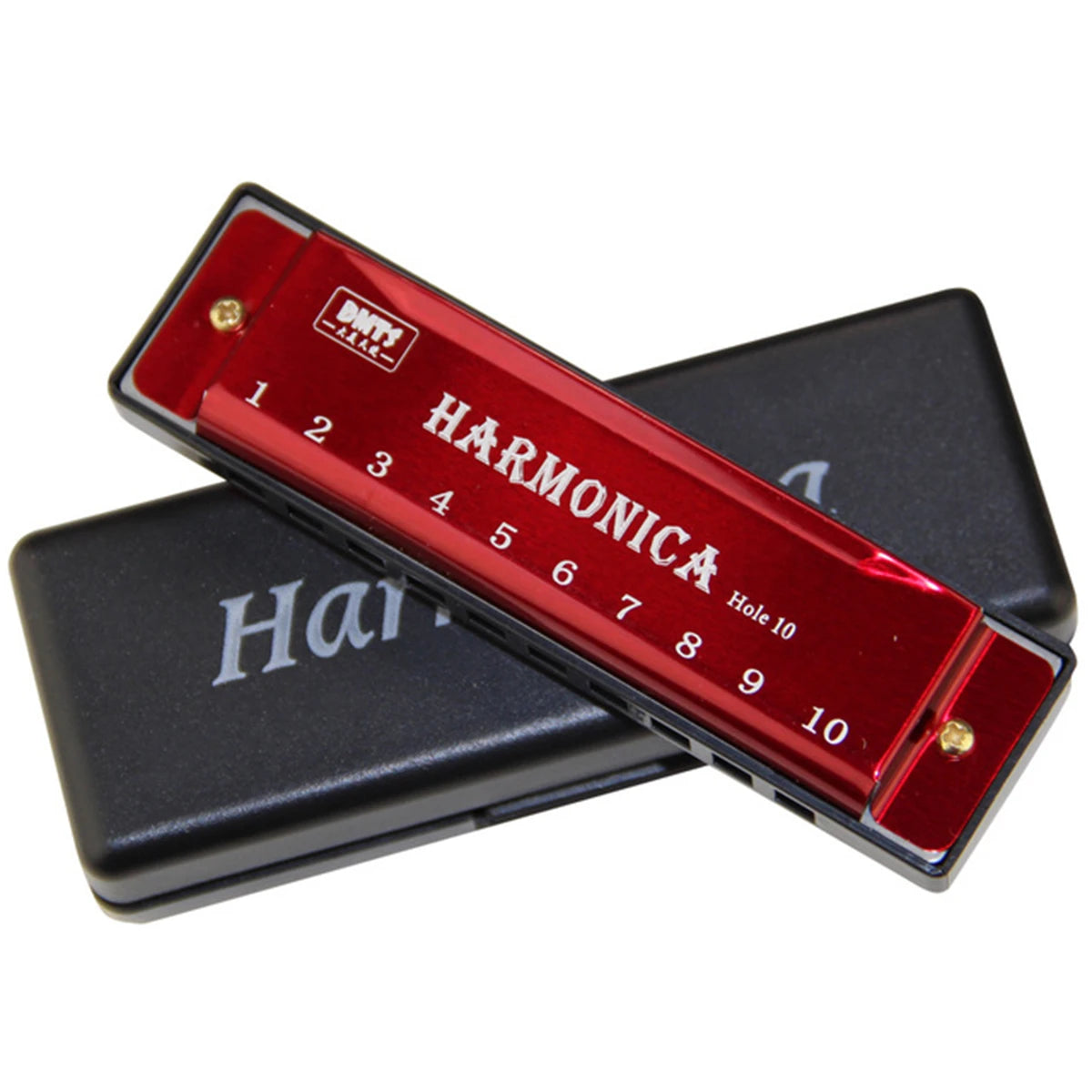 Harmonica Key of C - 10 Hole Diatonic for Beginners, Students & Kids with Case, Gift Ready