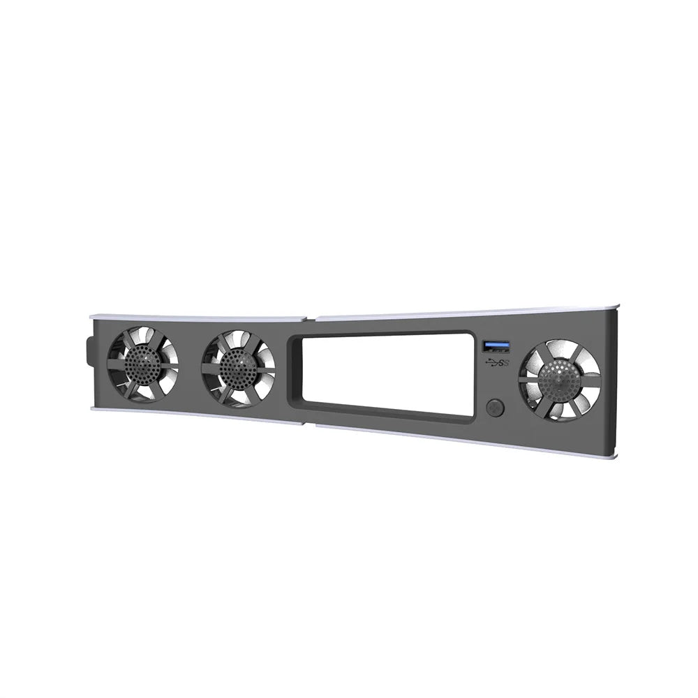 PS5 Slim Gaming Cooling Fan with LED Light – Quiet Efficient Cooling for Disc & Digital Consoles