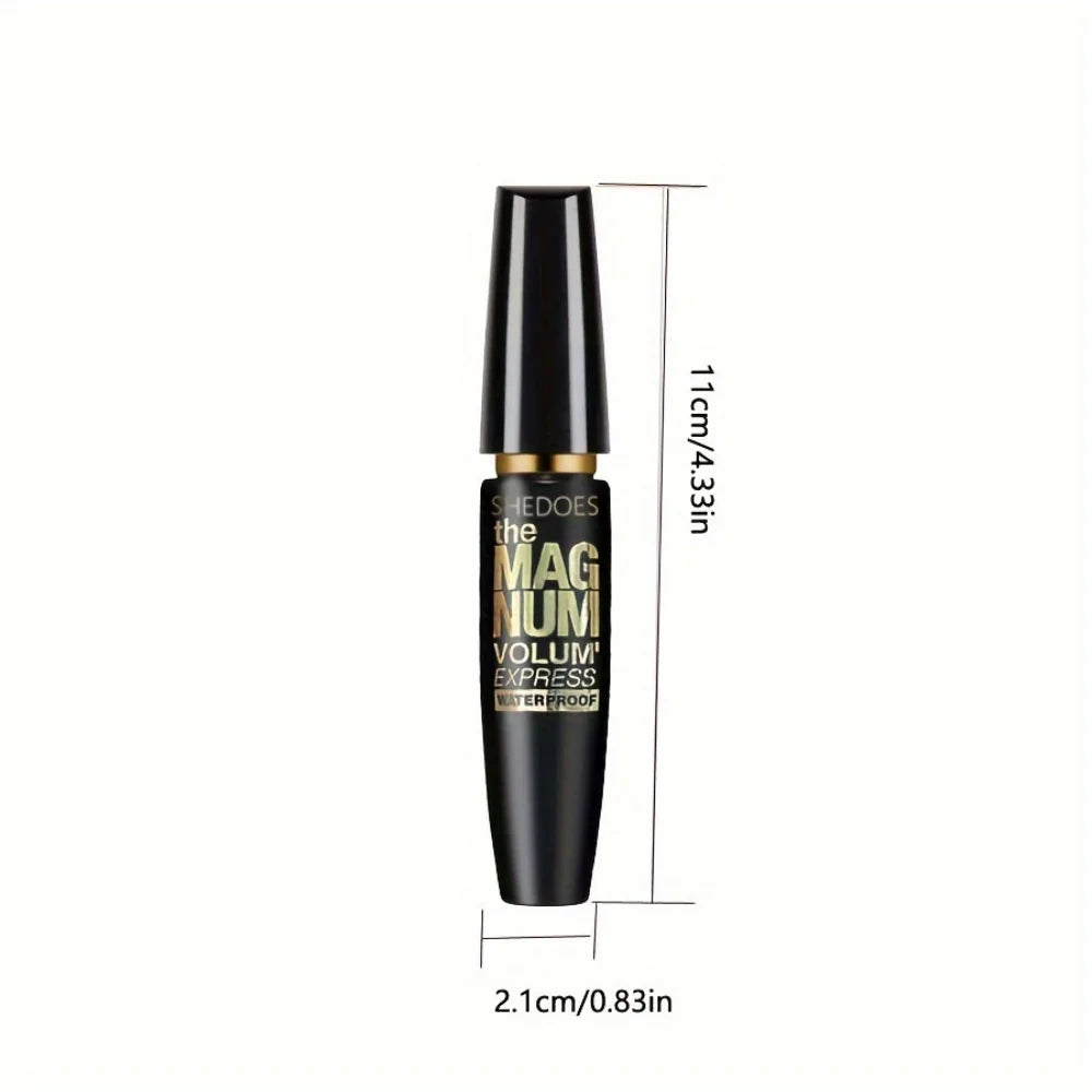 5D Black Waterproof Mascara - Lengthening Silk Fiber Eyelash Extension Makeup Tool for Women & Gifts