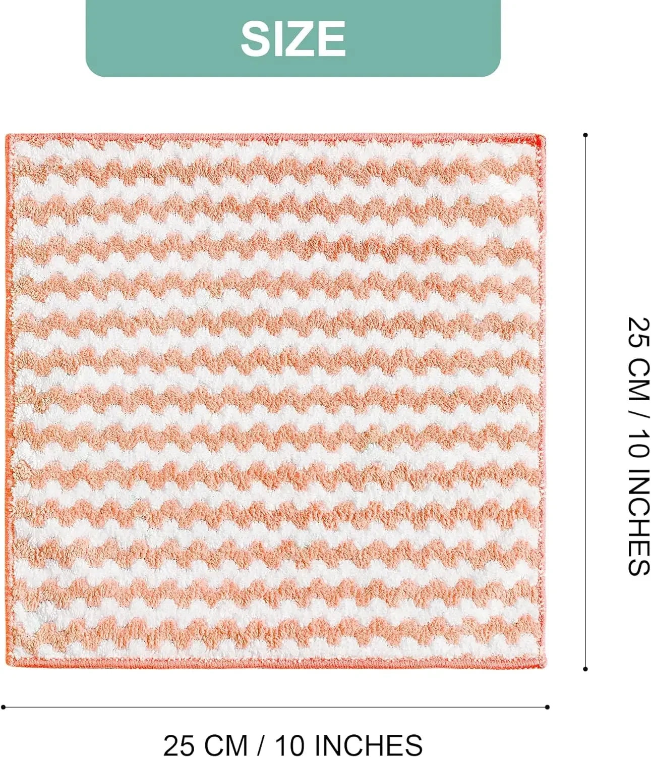 Microfiber Velvet Cleaning Cloth – Thickened, High-Absorbent Dishcloths for Kitchen, Washing & Household Wiping